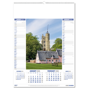 Scenic Splendour Wall Calendar